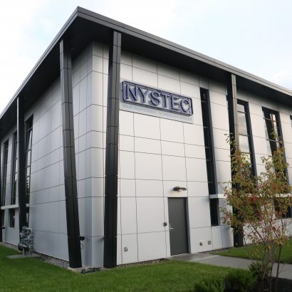 Griffiss Growth: NYSTEC's headquarters building at Griffiss Business Park in Rome, NY.